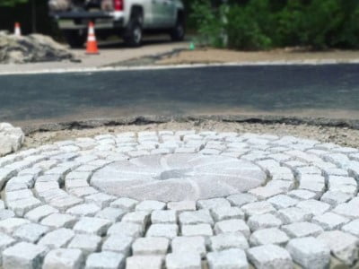 Warrington Paving Contractors Laying Cobblestones in Warrington 